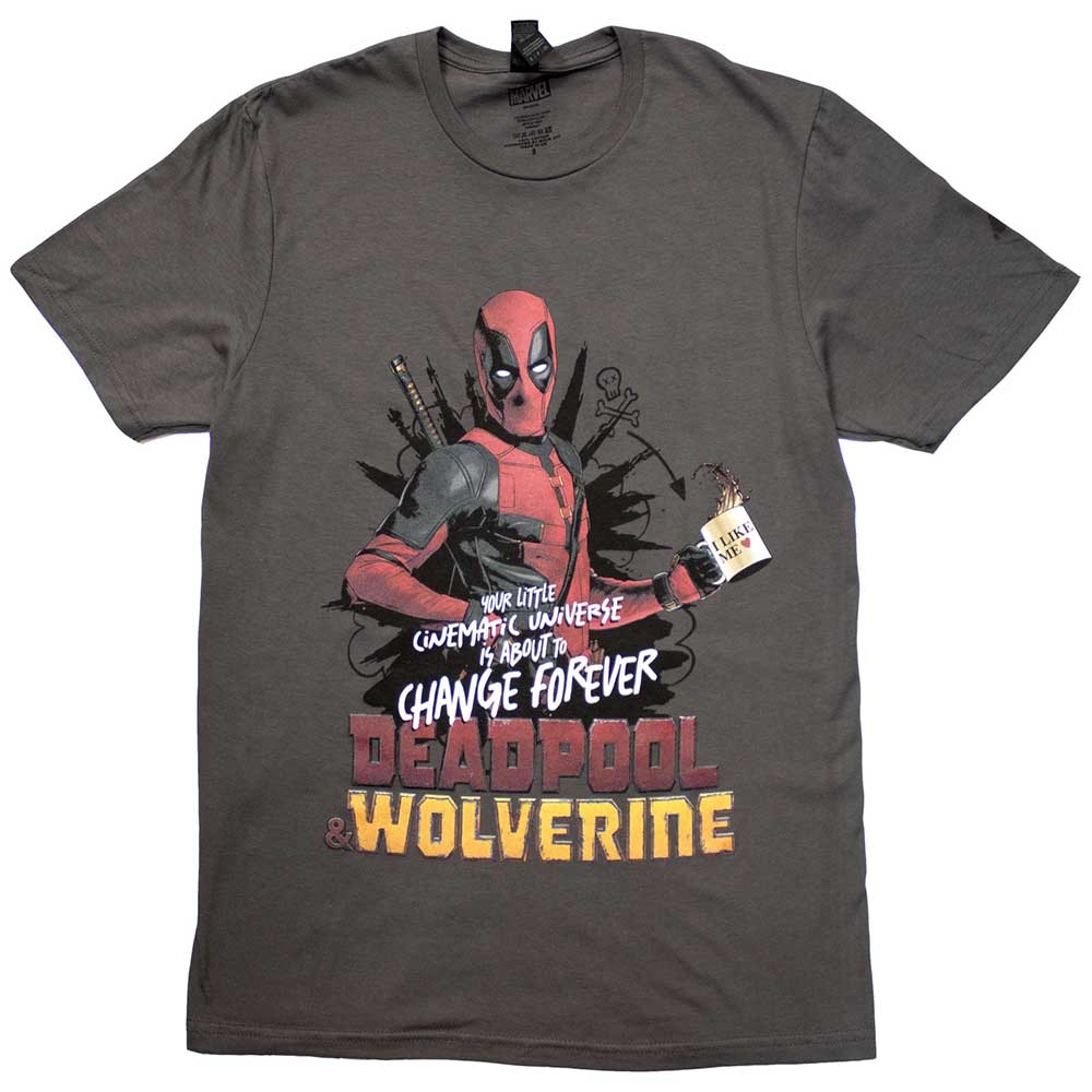 Marvel Comics Deadpool & Wolverine Change Universe [T-Shirt] Grey