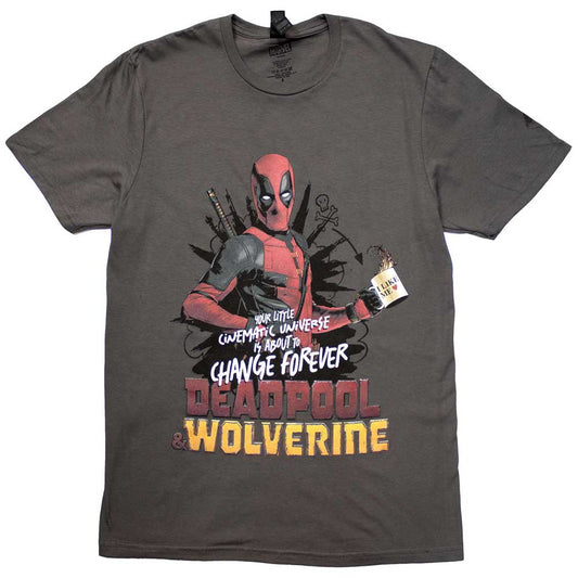Marvel Comics Deadpool & Wolverine Change Universe [T-Shirt] Grey