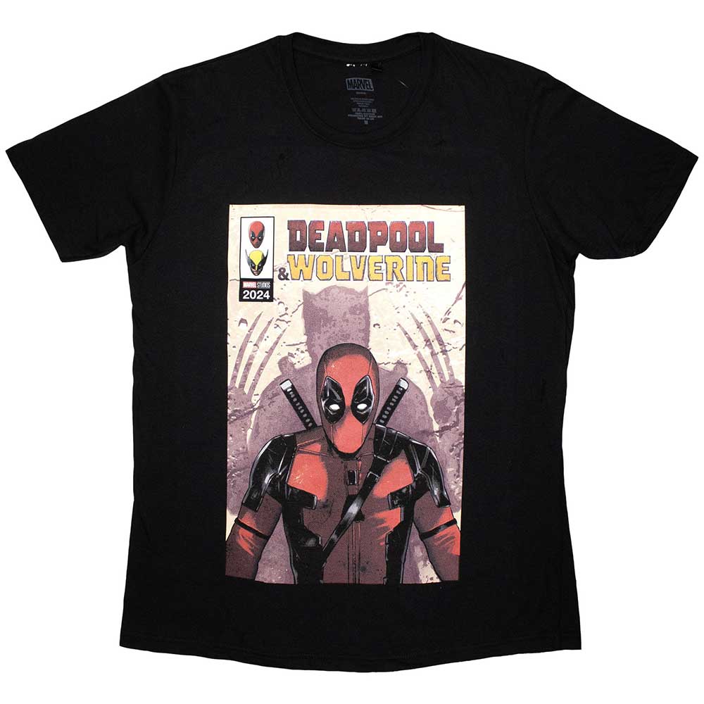 Marvel Comics Deadpool & Wolverine Comic Cover [] Black
