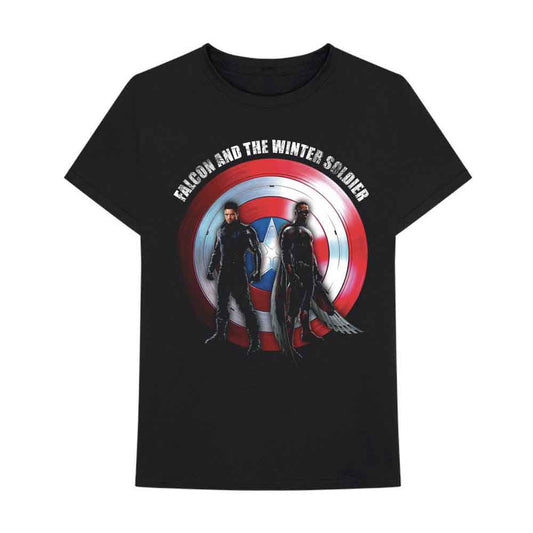 Marvel Comics Falcon & Winter Soldier Shield Logo [] Black