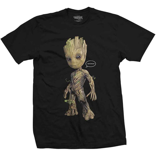 Marvel Comics Guardians of the Galaxy Groot Speech Bubble [T-Shirt] Black