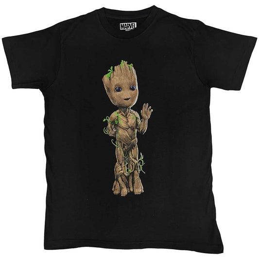 Marvel Comics Guardians of the Galaxy Groot Wave [T-Shirt] Black