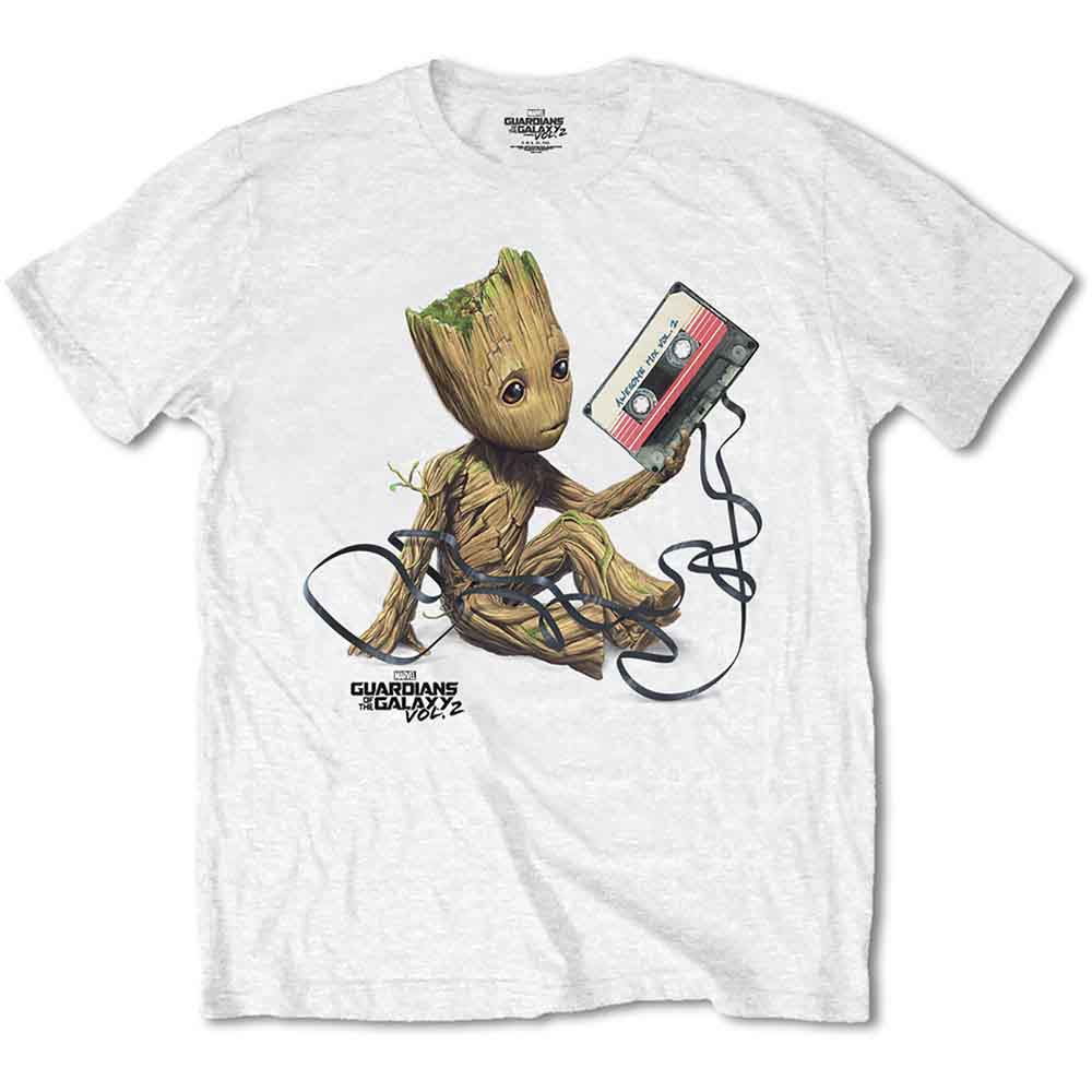 Marvel Comics Guardians of the Galaxy Groot with Tape [T-Shirt] - Rock Band Apparel