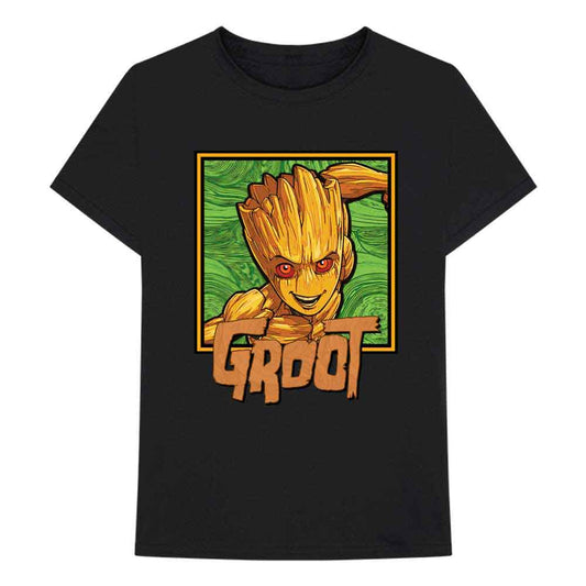 Marvel Comics I am Groot - Groot Square [T-Shirt] Black