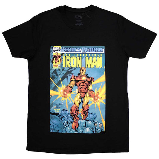 Marvel Comics Invincible Iron Man Comic Cover [T-Shirt] Black