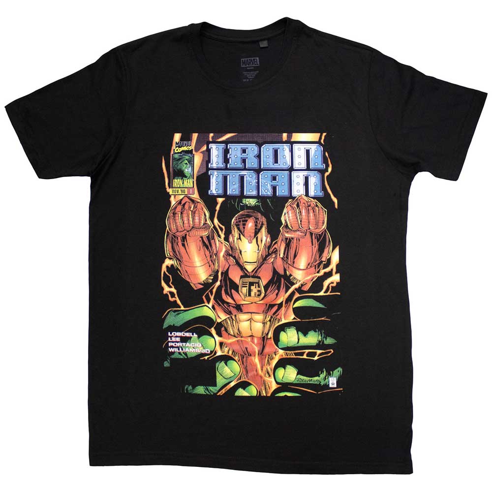 Marvel Comics Iron Man Fist Comic Cover [T-Shirt] Black