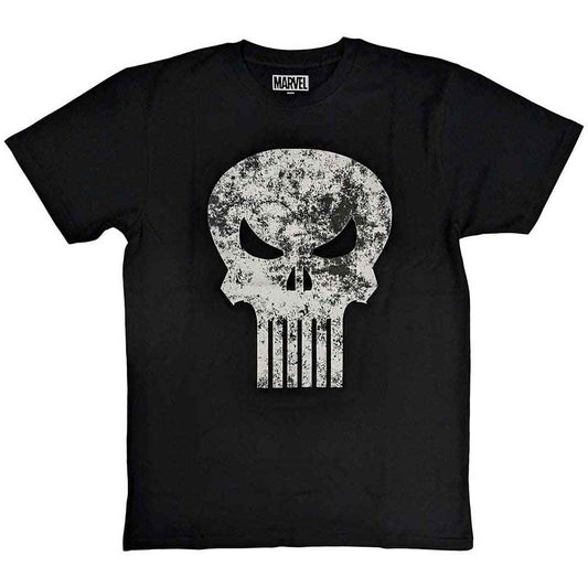 Marvel Comics Punisher Distressed Logo [T-Shirt] Black