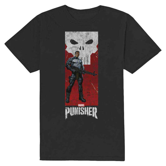 Marvel Comics Punisher Holding Gun [T-Shirt] Black