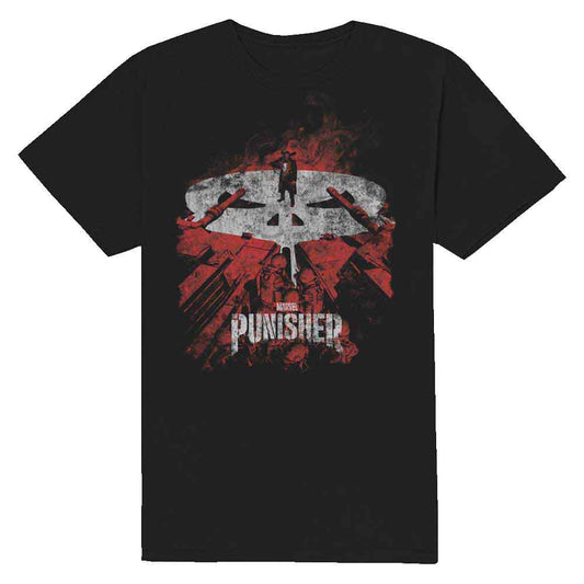 Marvel Comics Punisher Red Tanks [T-Shirt] Black