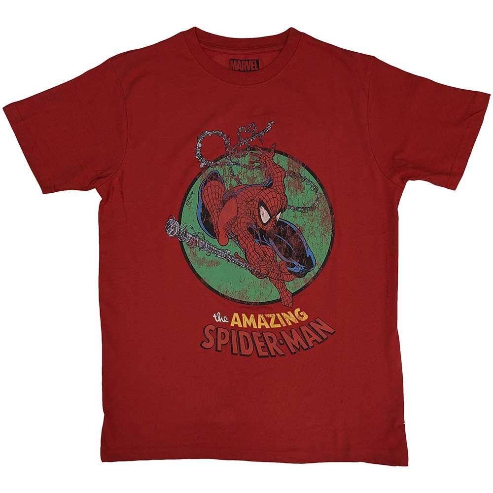 Marvel Comics Spiderman Shooting Webs [T-Shirt] - Rock Band Apparel