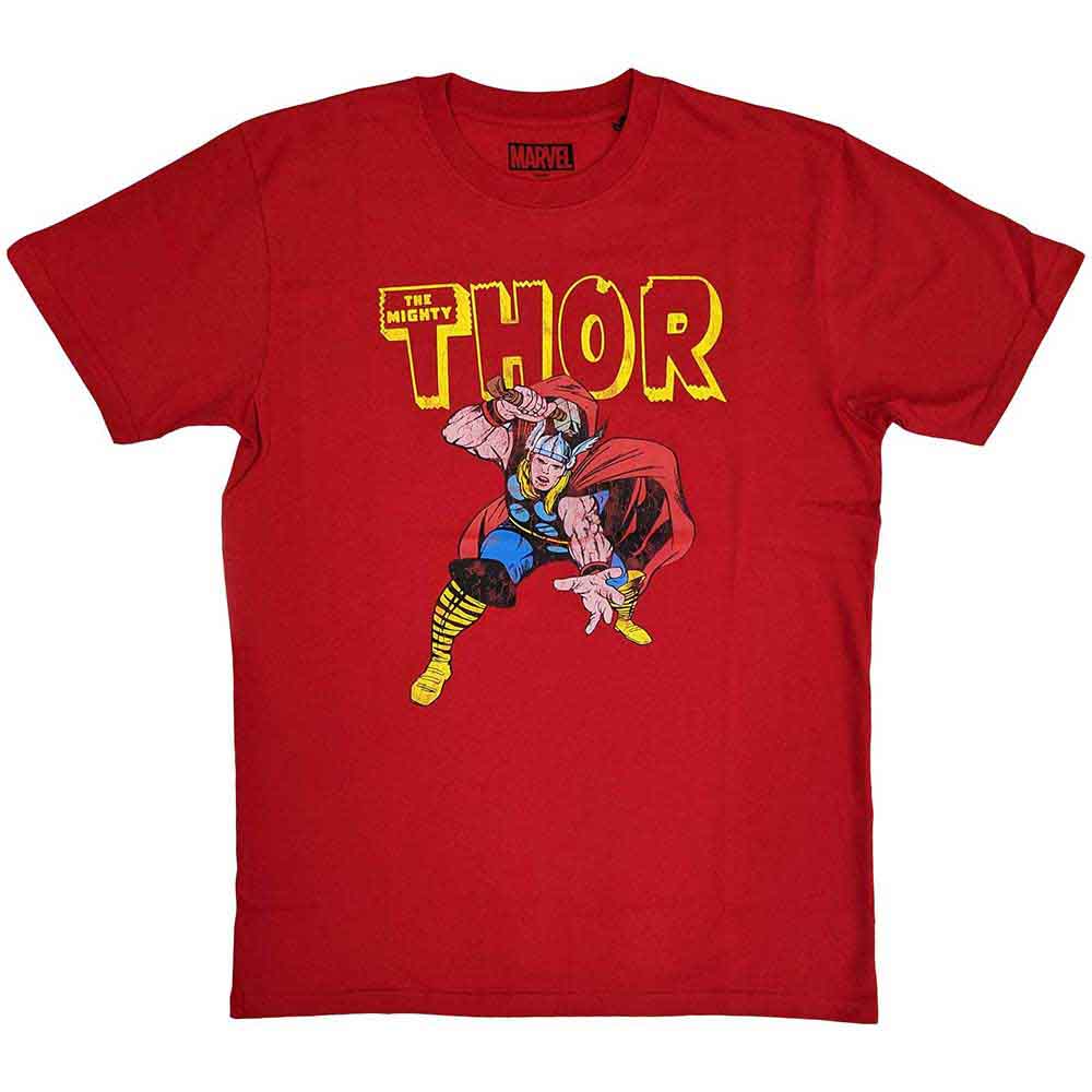 Marvel Comics Thor Hammer Distressed [T-Shirt] Red