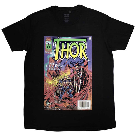 Marvel Comics Thor Living Legend Comic Cover [T-Shirt] Black