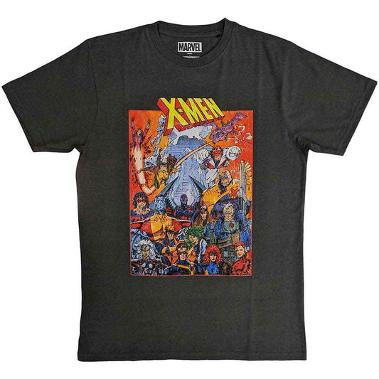 Marvel Comics X-Men Full Characters [T-Shirt] Grey