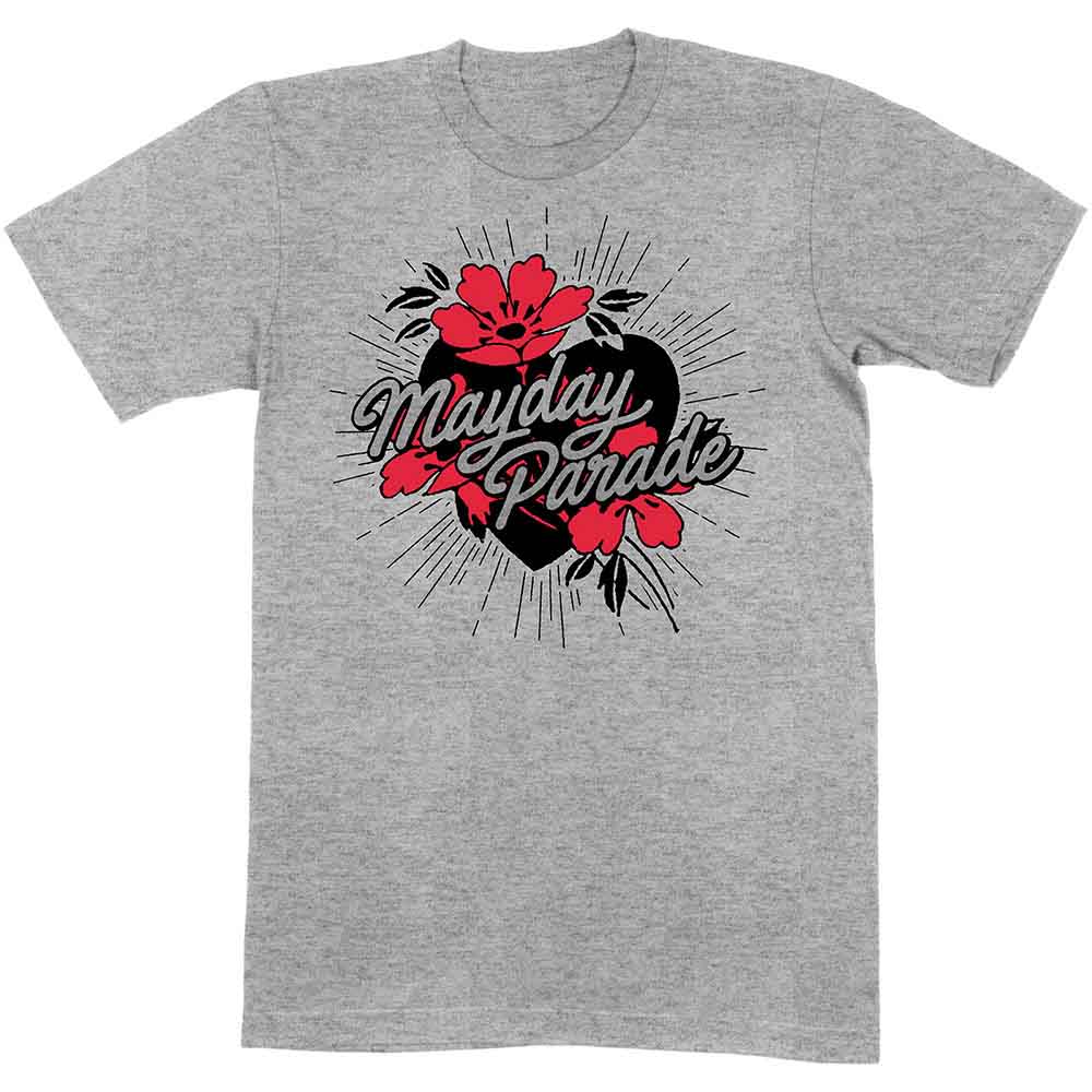 Mayday Parade Heart and Flowers [T-Shirt] - Rock Band Apparel