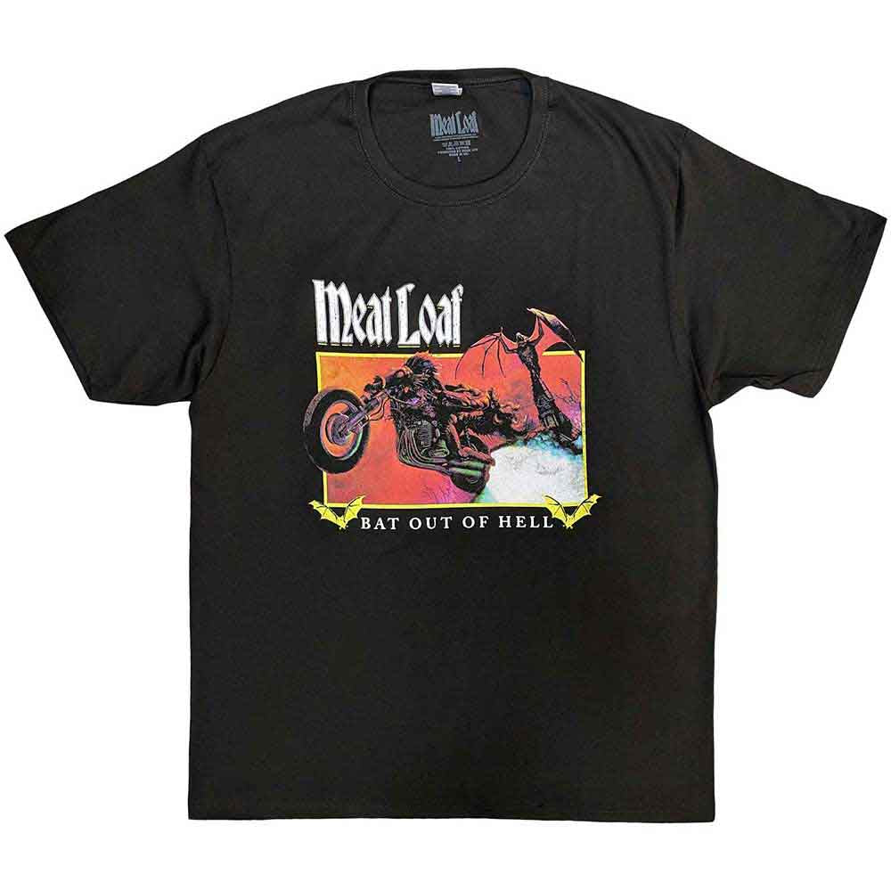 Meat Loaf Bat Out Of Hell Rectangle [T-Shirt] - Rock Band Apparel