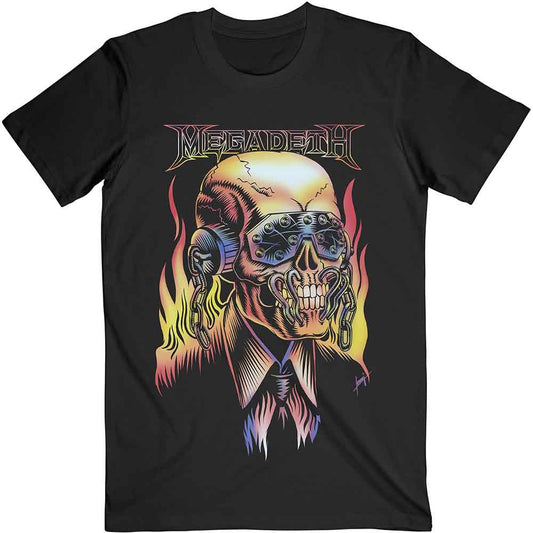 Megadeth Flaming Vic [T-Shirt] - Rock Band Apparel