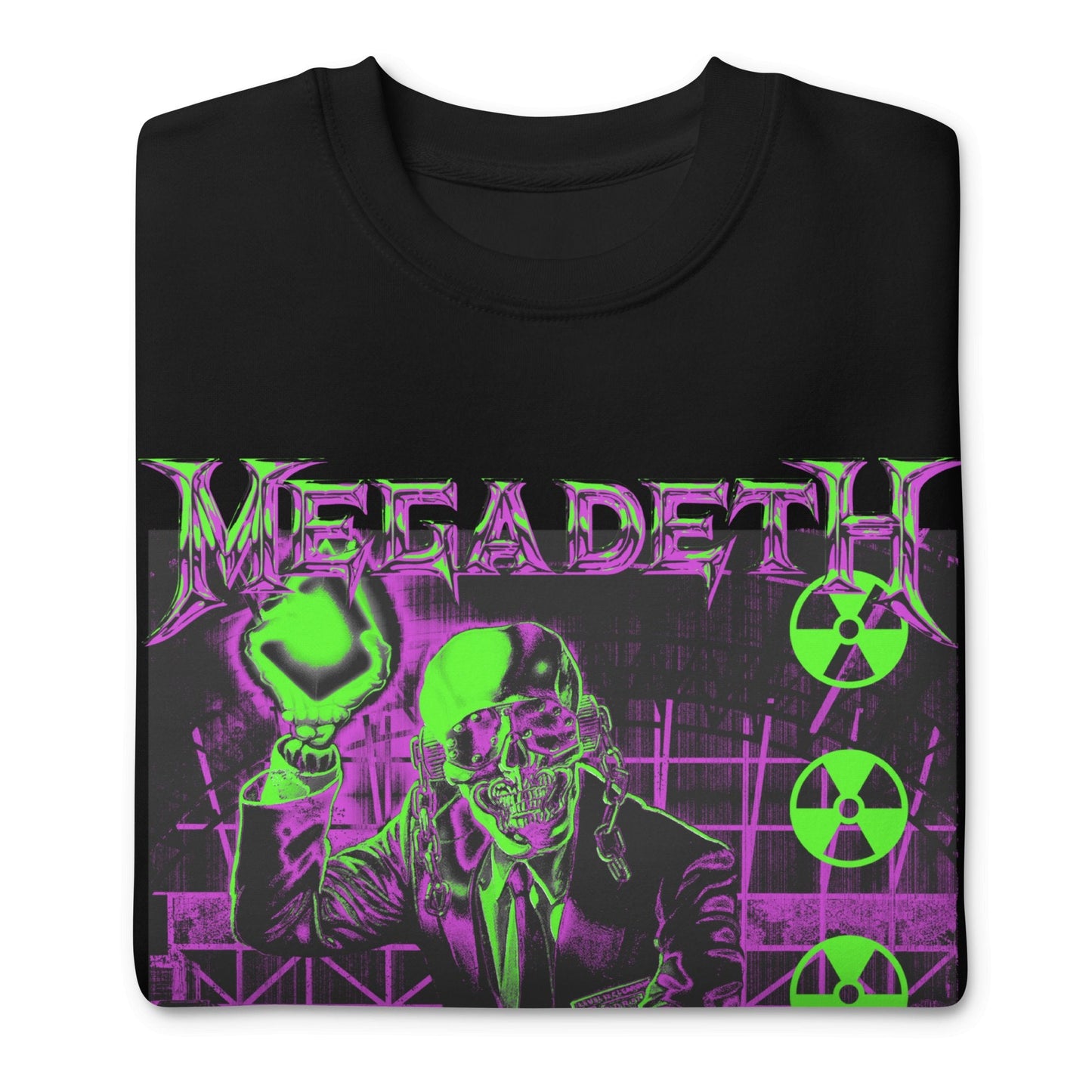 Megadeth - Neon Rust Jumbo Print Sweatshirt