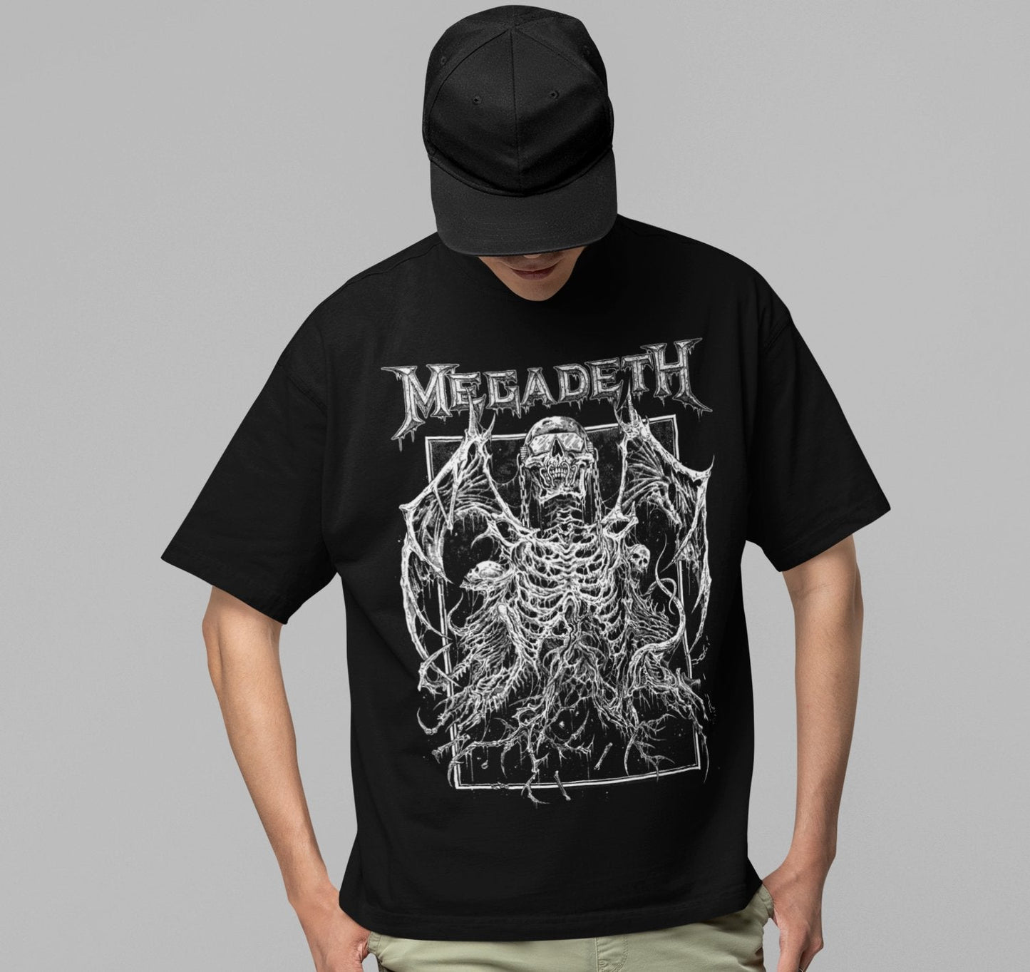 Megadeth - Skeleton Wings Jumbo Print T-shirt