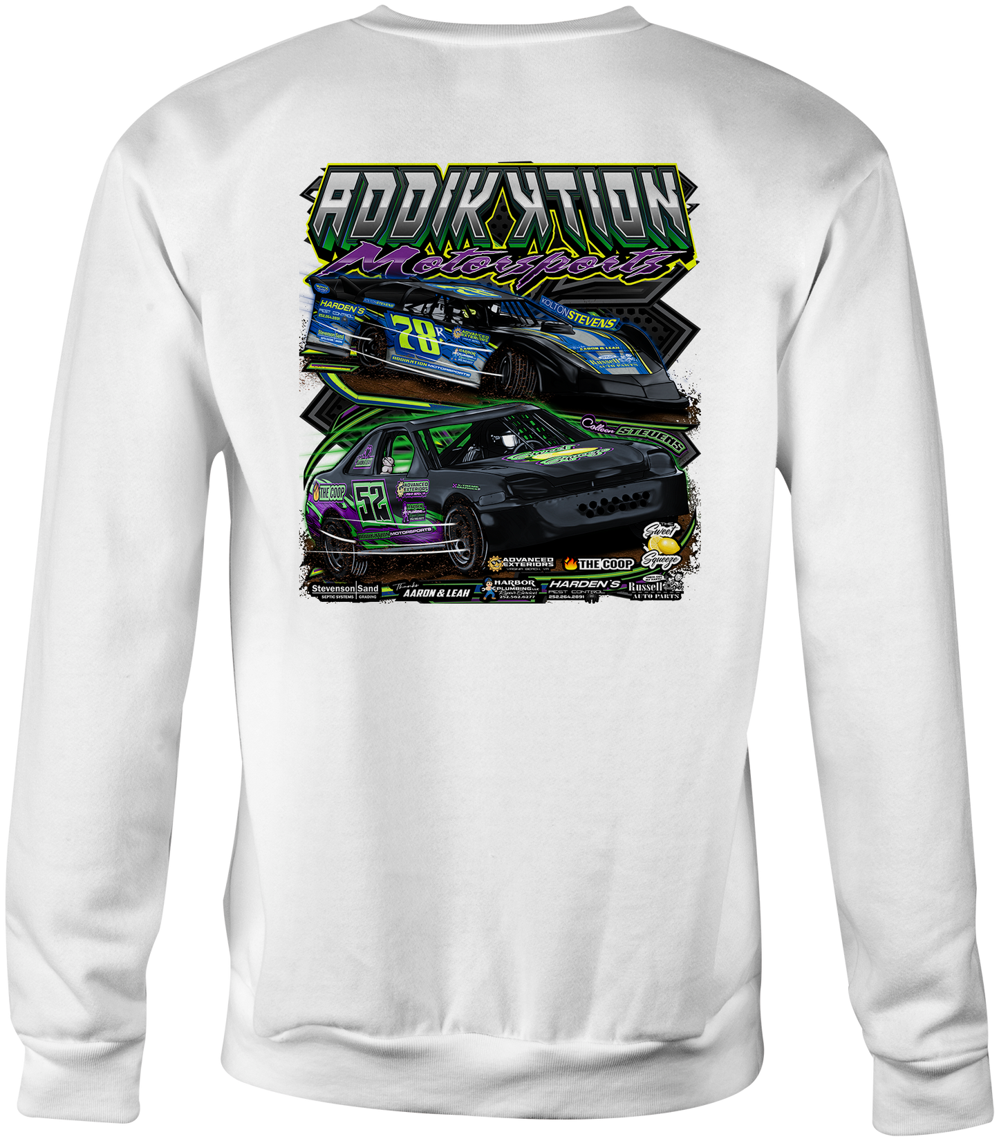 Addikktion Motorsports Crewneck Sweatshirts