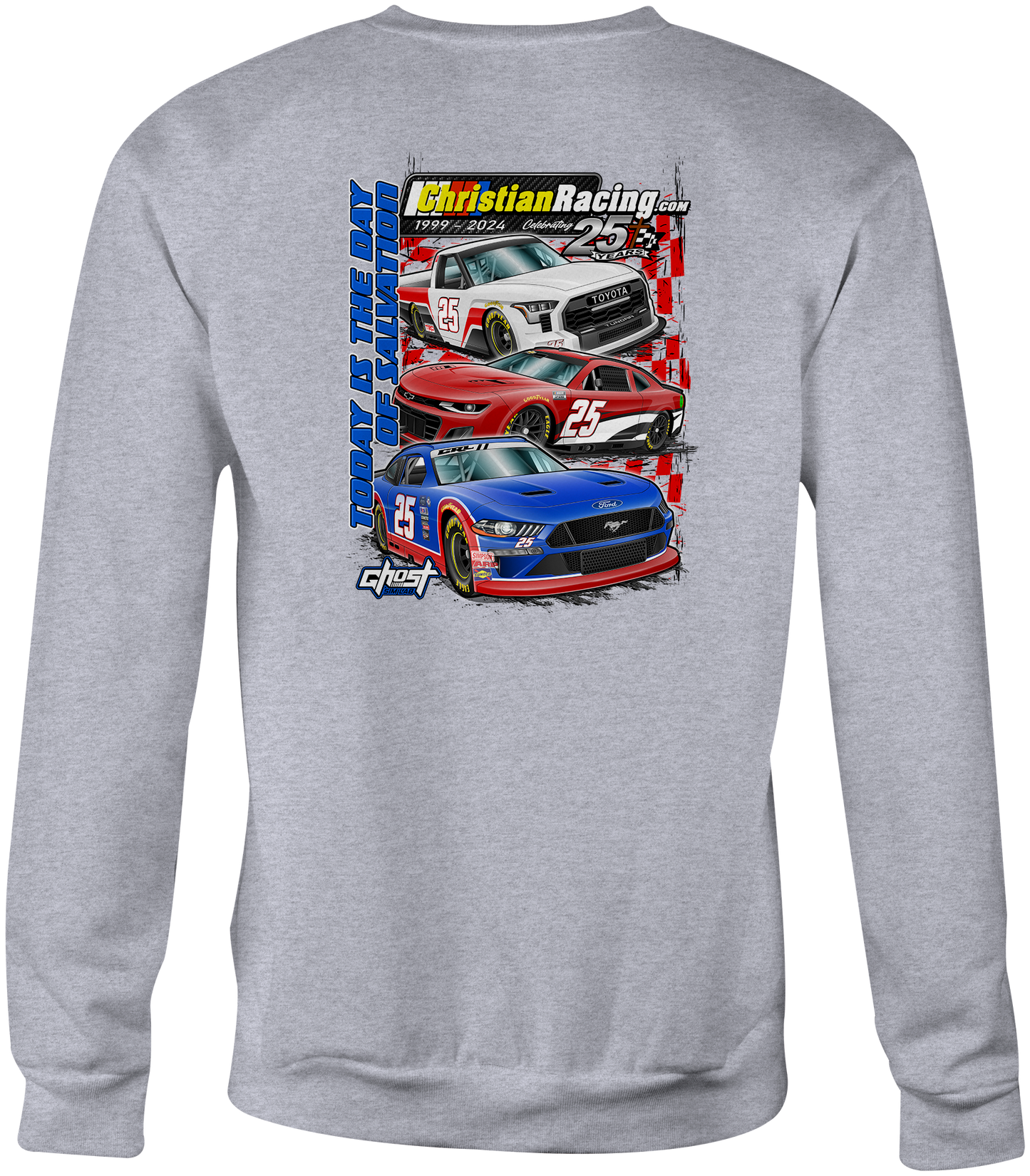 Christian Racing Crewneck Sweatshirts