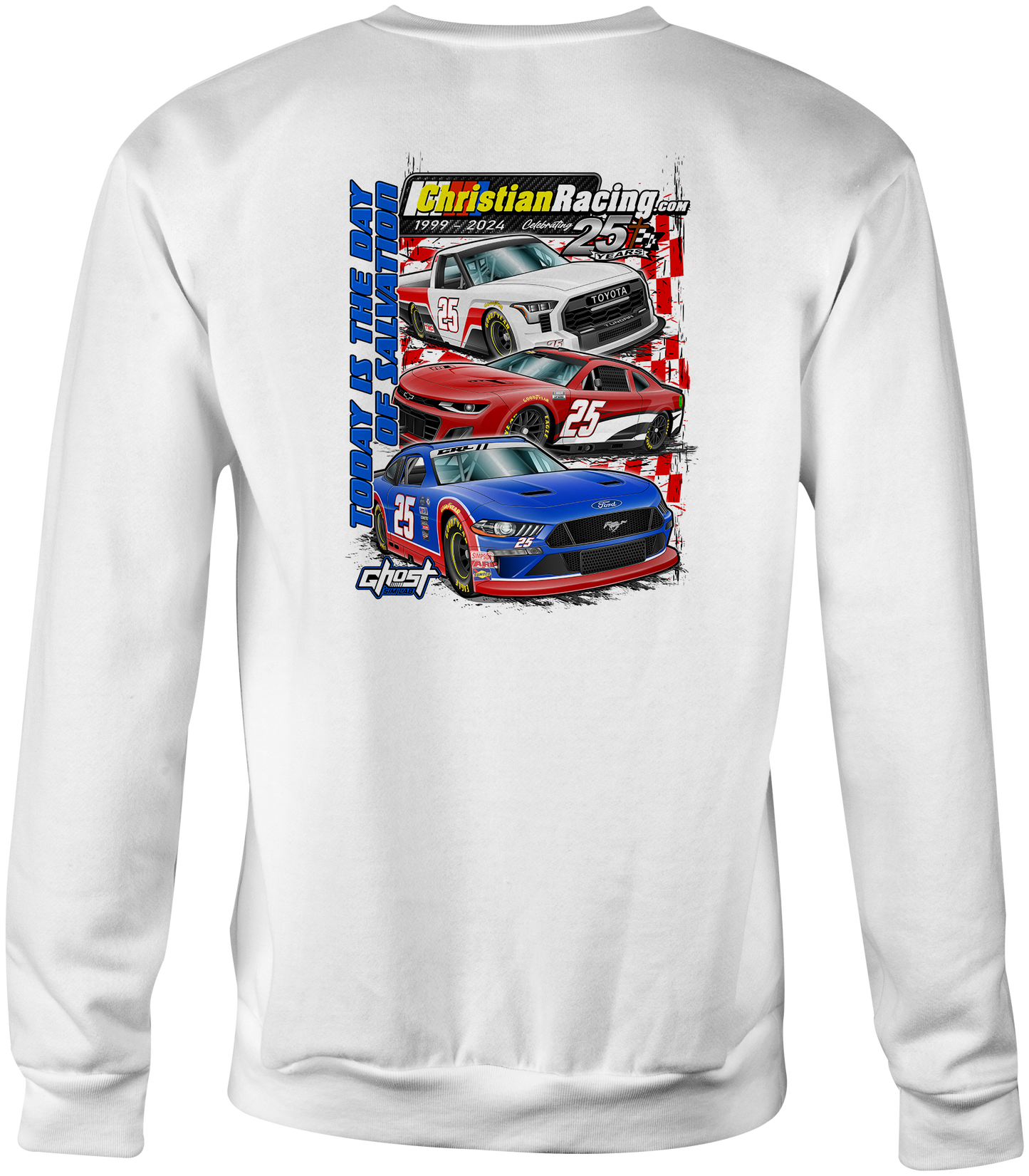 Christian Racing Crewneck Sweatshirts