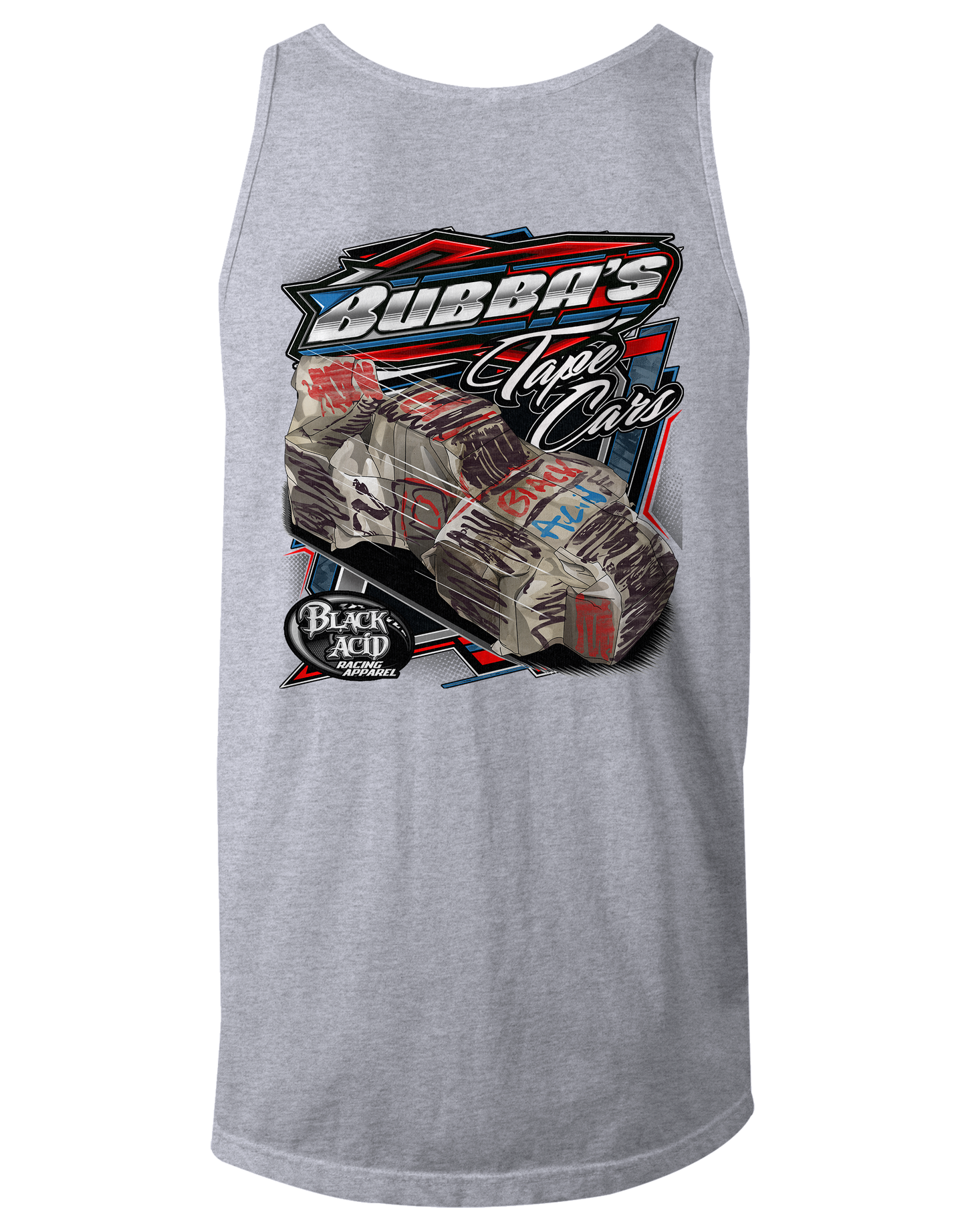 Bubbas Tape Cars Tank Tops