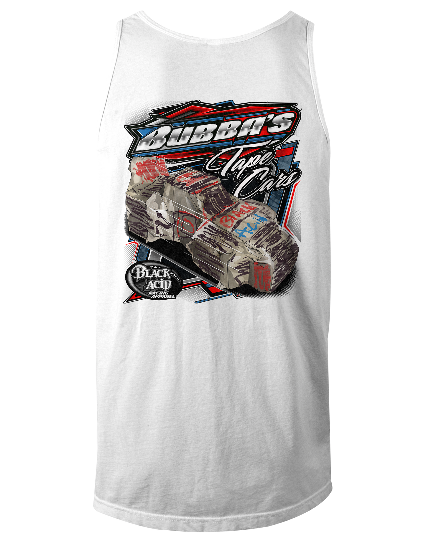 Bubbas Tape Cars Tank Tops