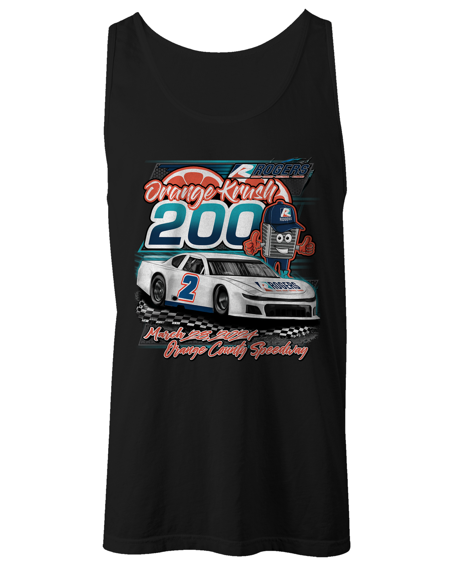 Orange Krush 200 Tank Tops