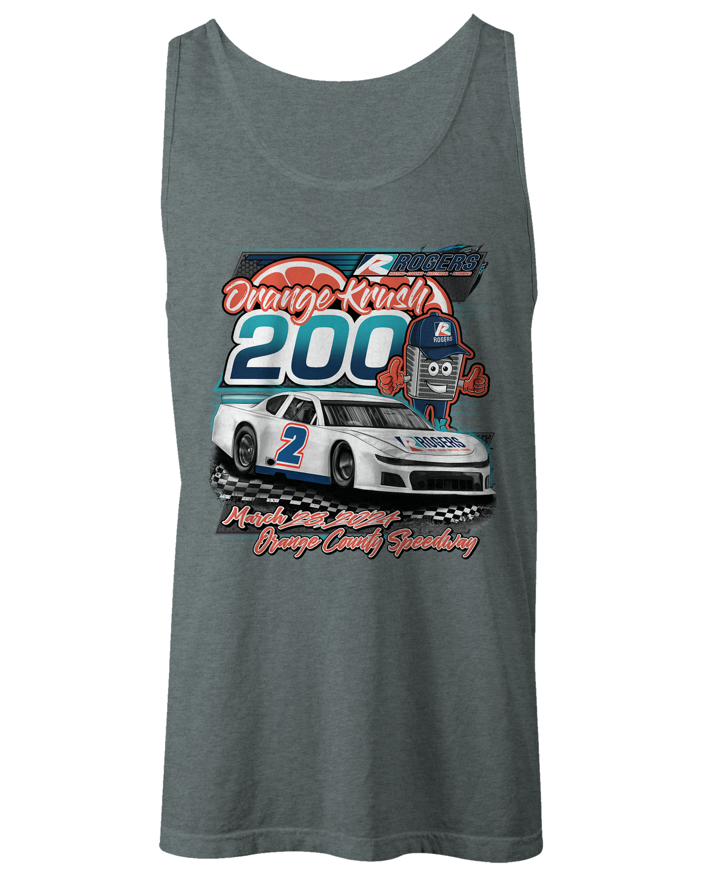 Orange Krush 200 Tank Tops