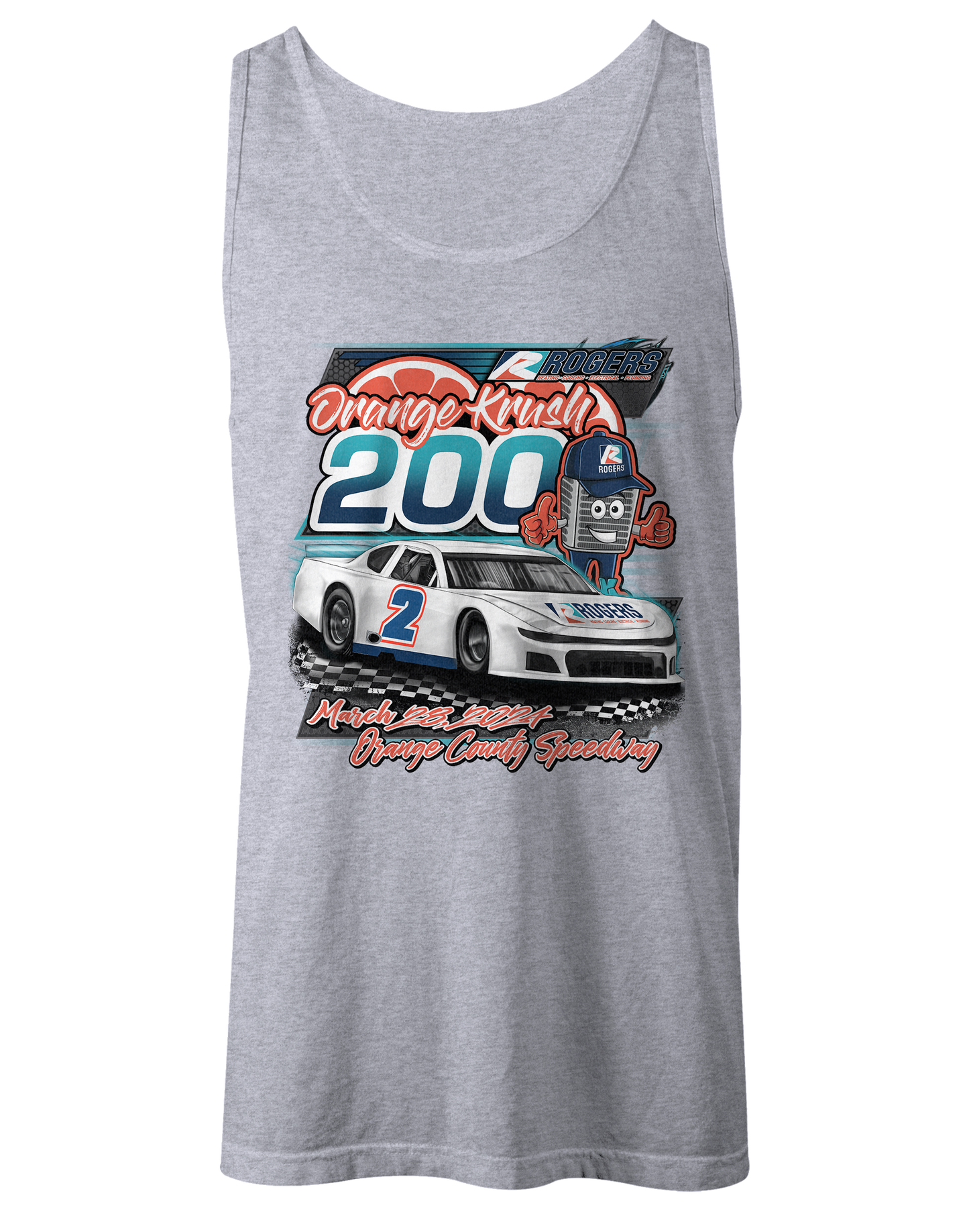 Orange Krush 200 Tank Tops