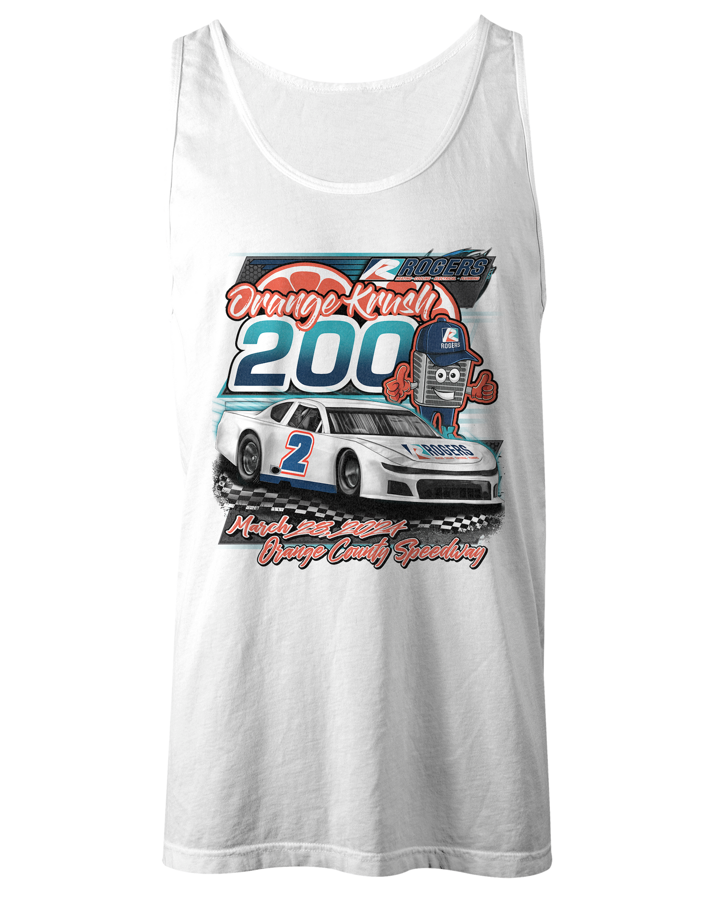Orange Krush 200 Tank Tops