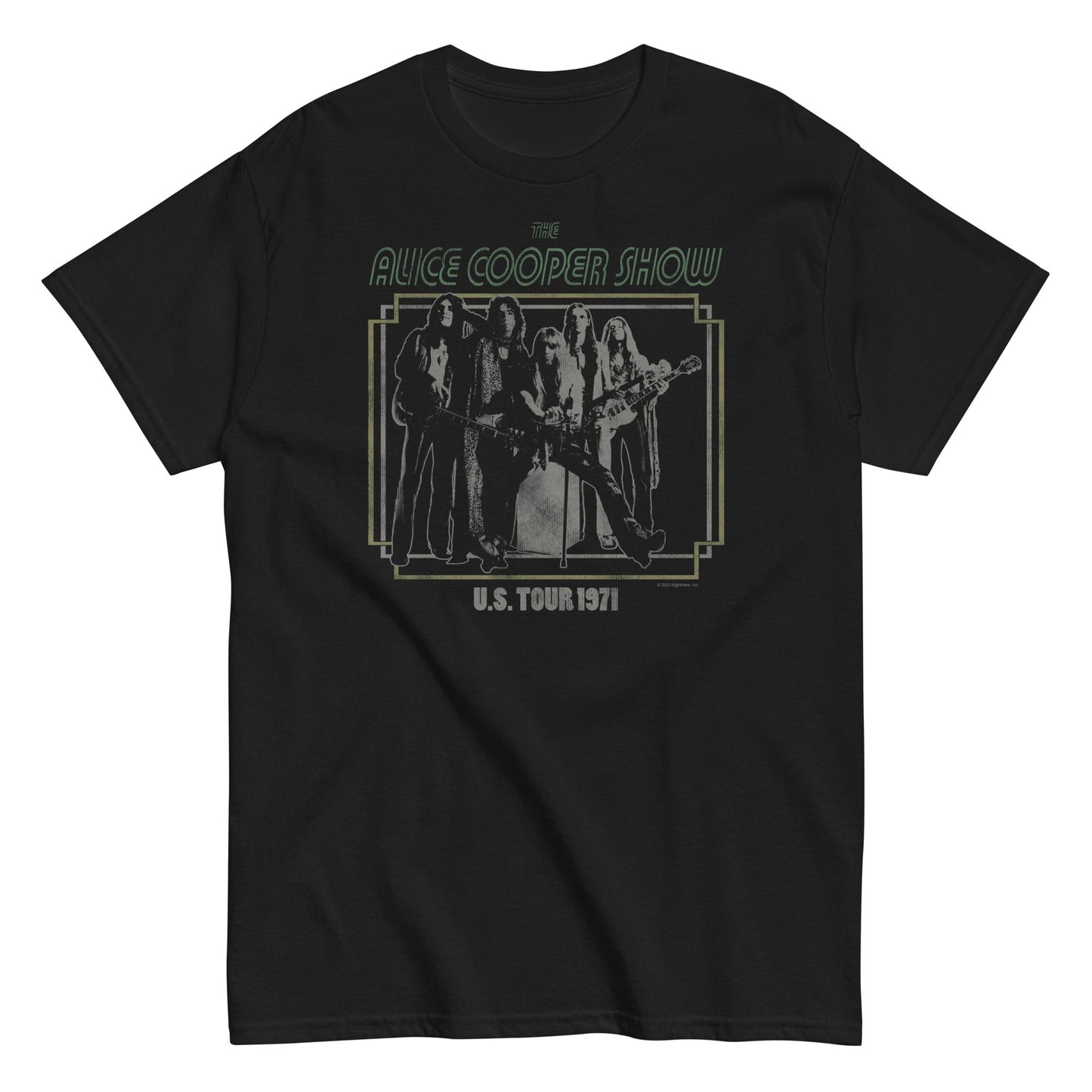 MerchMoment Alice Cooper - 1971 US Tour T-Shirt [Apparel] Black