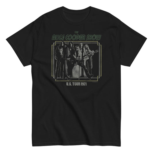 MerchMoment Alice Cooper - 1971 US Tour T-Shirt [Apparel] Black