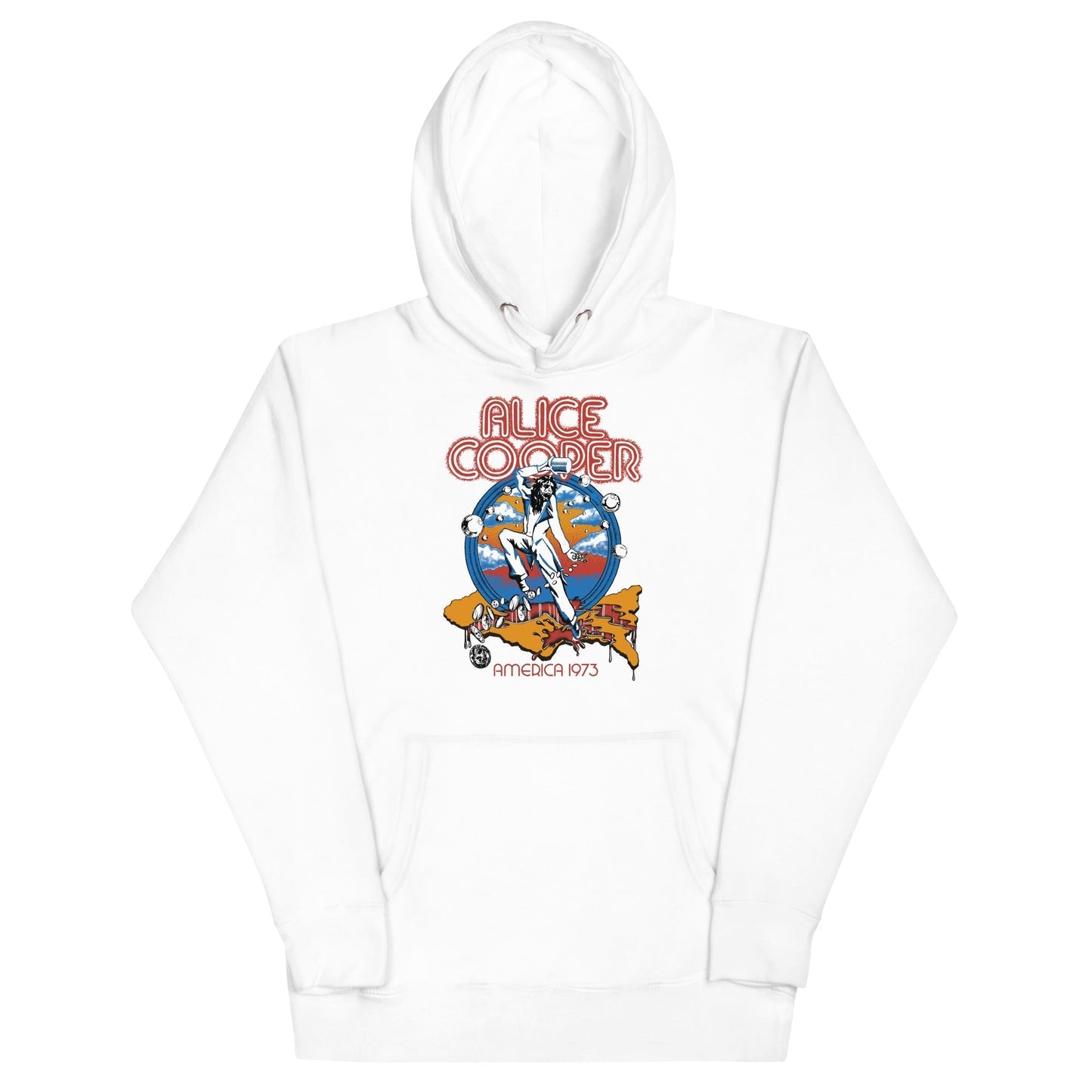 MerchMoment Alice Cooper - 1973 Tour Hoodie [Apparel] White