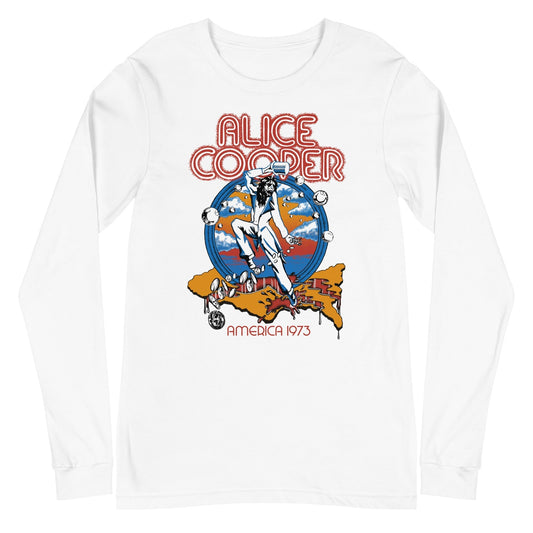 MERCHMOMENT Alice Cooper - 1973 Tour Long Sleeve T-Shirt [Apparel] - Rock Band Apparel