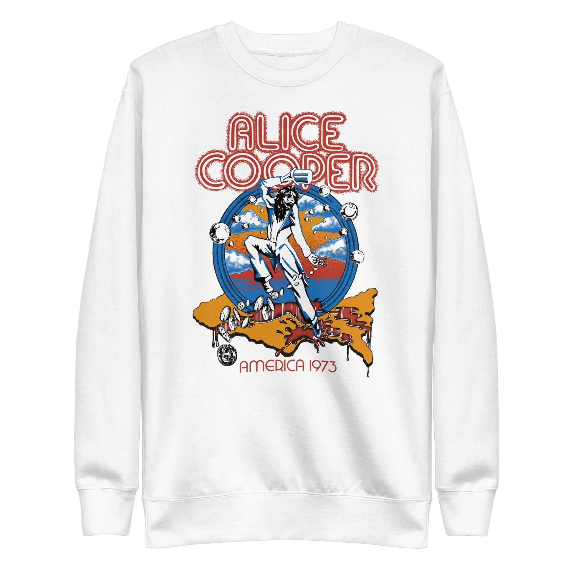 MerchMoment Alice Cooper - 1973 Tour Sweatshirt [Apparel] White