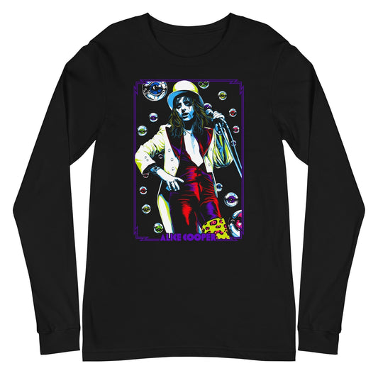 MERCHMOMENT Alice Cooper - Bubbles Long Sleeve T-Shirt [Apparel] - Rock Band Apparel