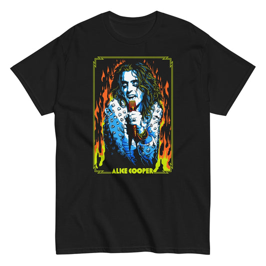 MERCHMOMENT Alice Cooper - Flames T-Shirt [Apparel] - Rock Band Apparel