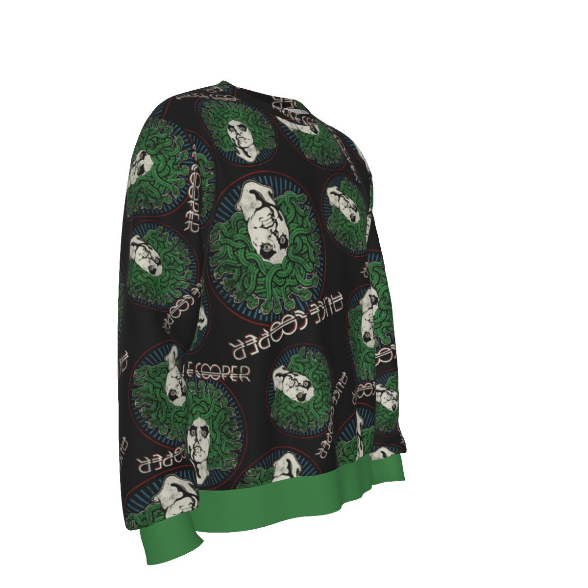 MerchMoment Alice Cooper Hair All Over Print Sweatshirt [Apparel] As Shown