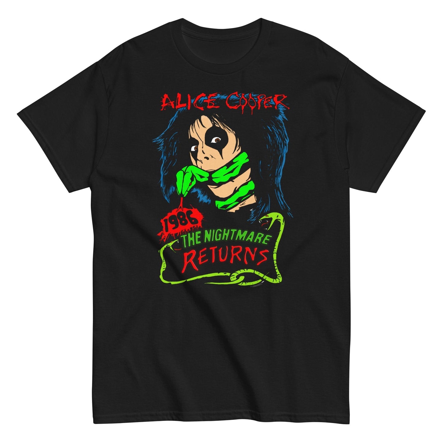 MERCHMOMENT Alice Cooper - Nightmare Returns T-Shirt [Apparel] - Rock Band Apparel