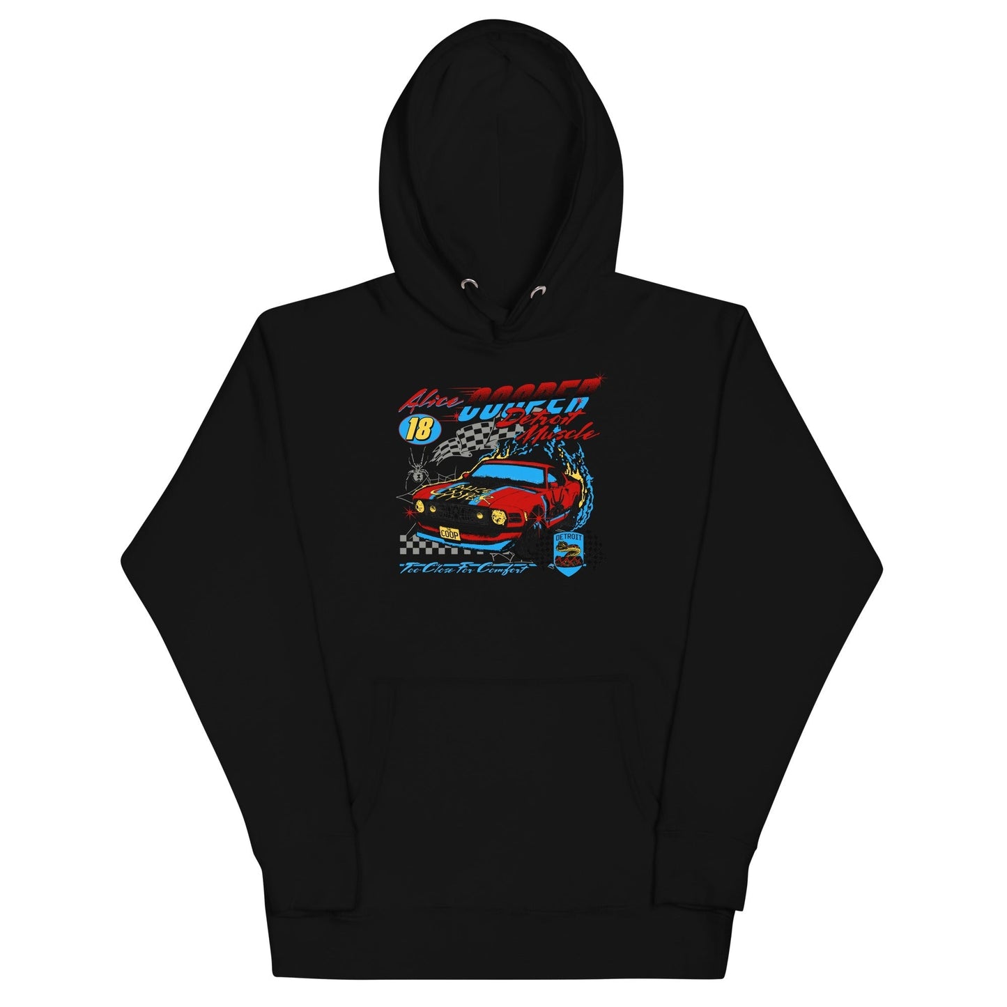 MerchMoment Alice Cooper - Racecar Hoodie [Apparel] Black