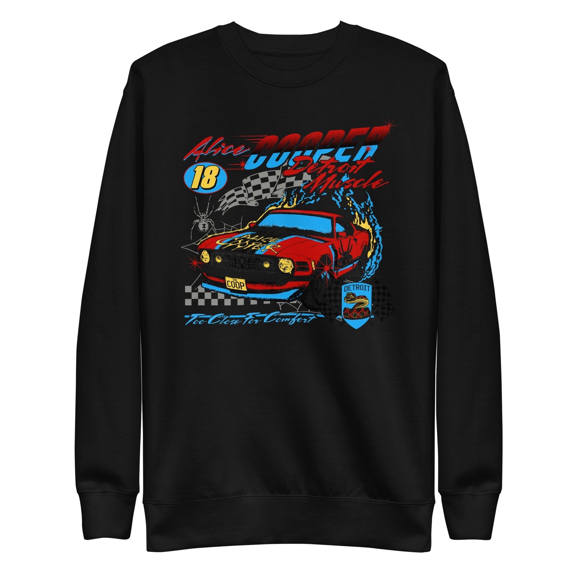 MerchMoment Alice Cooper - Racecar Sweatshirt [Apparel] Black