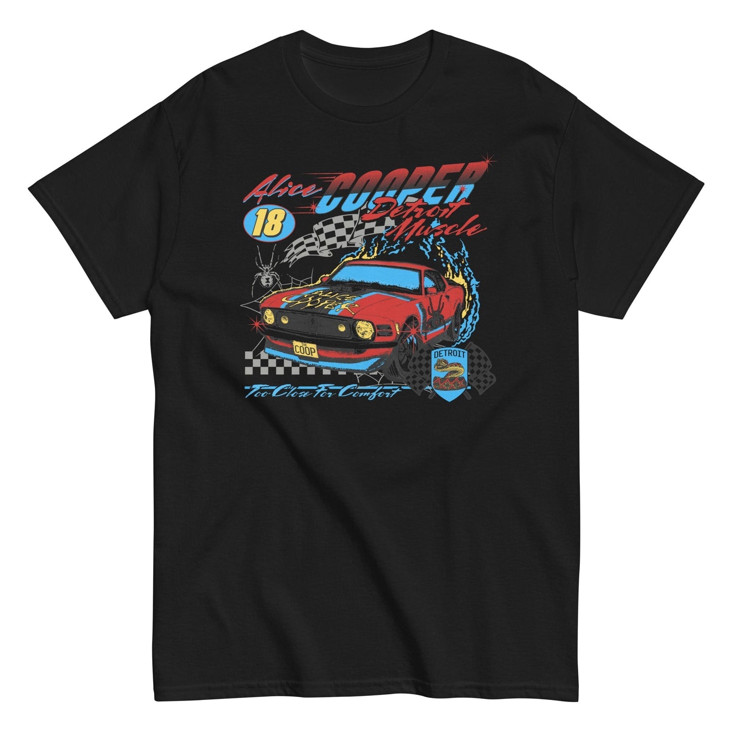 MERCHMOMENT Alice Cooper - Racecar T-Shirt [Apparel] - Rock Band Apparel