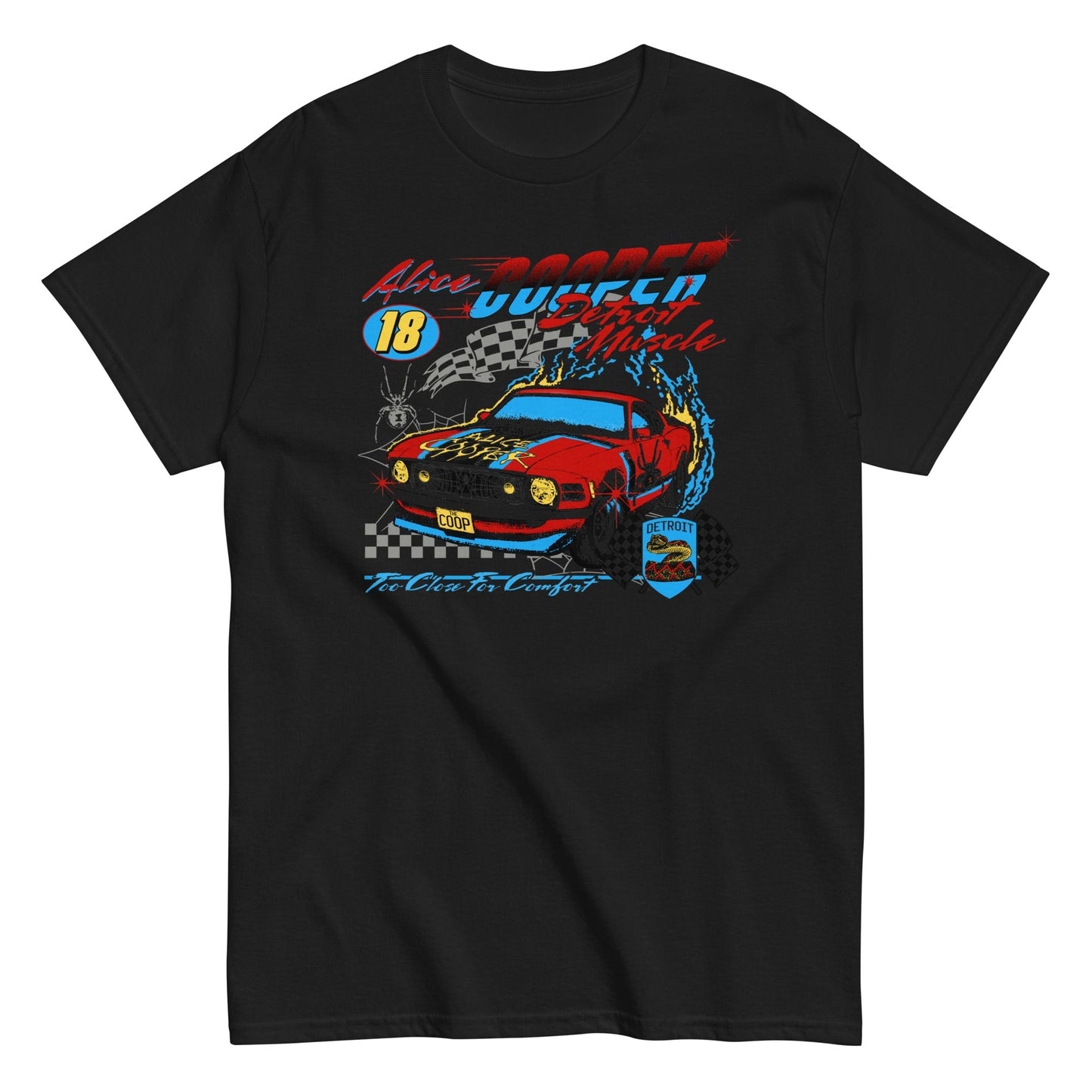 MERCHMOMENT Alice Cooper - Racecar T-Shirt [Apparel] - Rock Band Apparel
