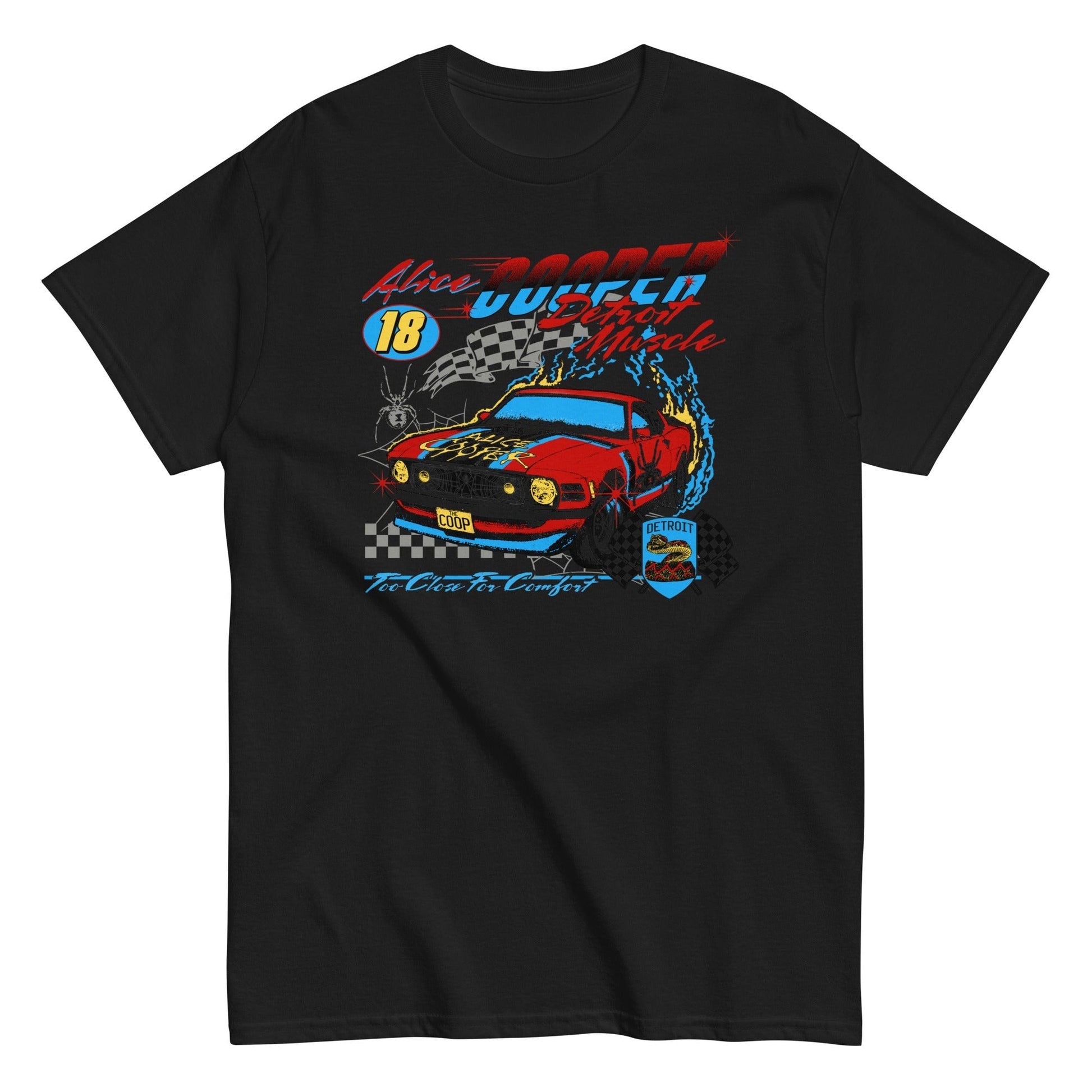 MERCHMOMENT Alice Cooper - Racecar T-Shirt [Apparel] - Rock Band Apparel