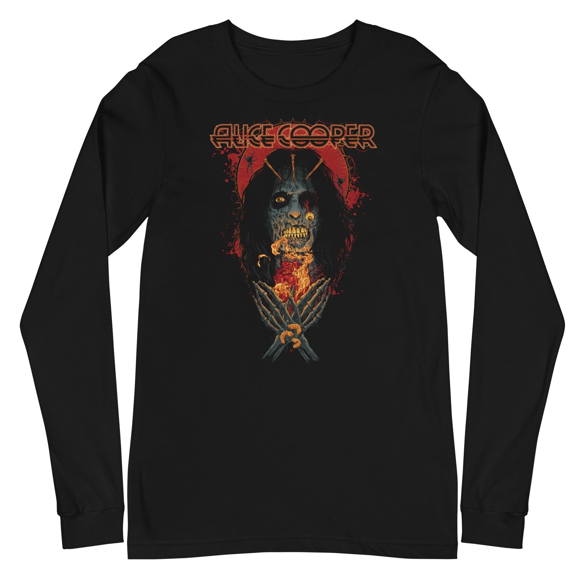 MerchMoment Alice Cooper - Skeleton Long Sleeve T-Shirt [Apparel] Black