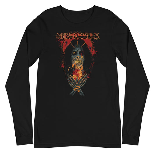 MerchMoment Alice Cooper - Skeleton Long Sleeve T-Shirt [Apparel] Black