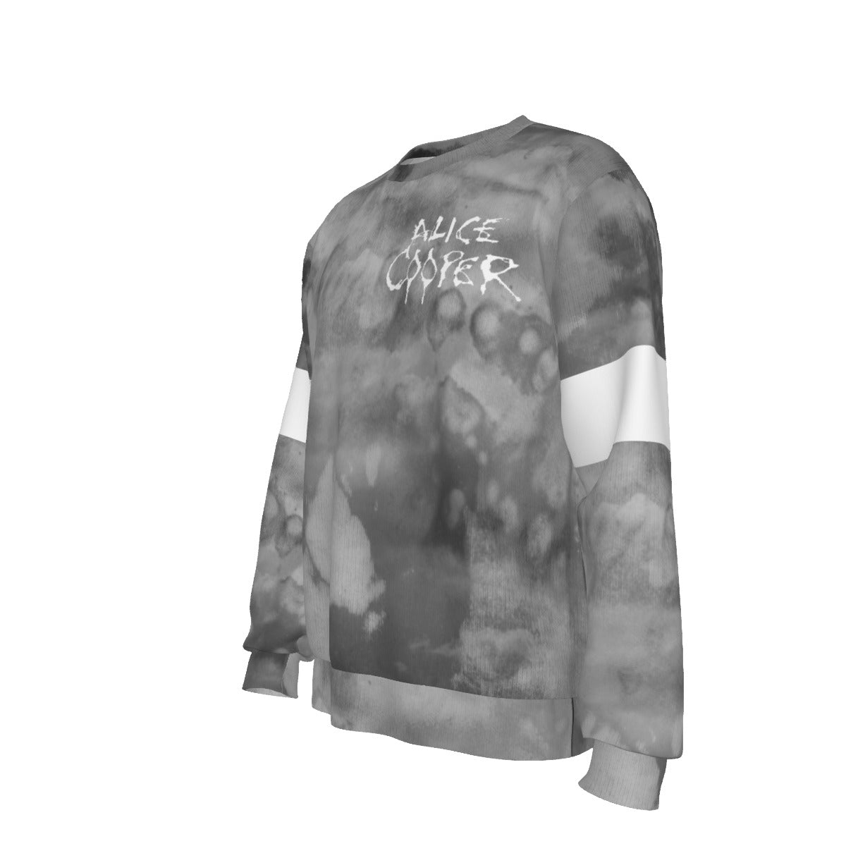 MERCHMOMENT Alice Cooper Staring All Over Print Sweatshirt [Apparel] - Rock Band Apparel