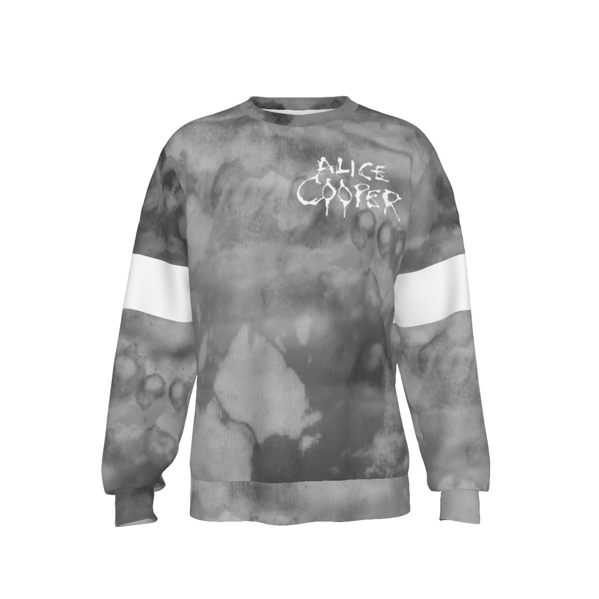 MERCHMOMENT Alice Cooper Staring All Over Print Sweatshirt [Apparel] - Rock Band Apparel