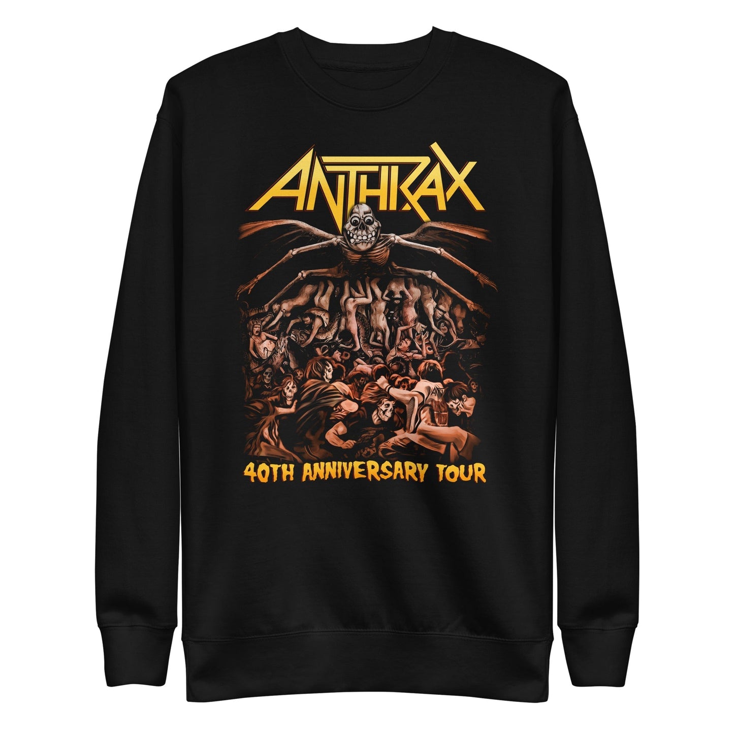 MERCHMOMENT Anthrax - 40th Anniversary Tour Sweatshirt [Apparel] - Rock Band Apparel